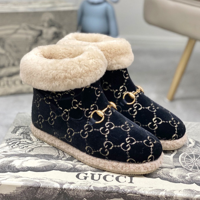 Gucci Womens Shoes Fashion Boots Luxury Brand  Womens Ankle Boots with Original Box