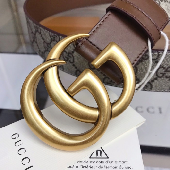 Gucci Mens Belts Luxury Brand with Original Box Leather Belts for Men 400593 92TLT 8358 Jumbo GG Marmont wide belt