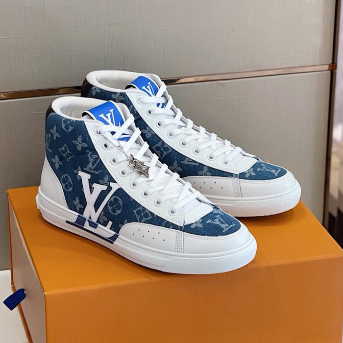 Louis Vuitton Men Shoes Fashion Sneakers Luxury Brand Mens Charlie Sneaker Casual Shoes with Original Box