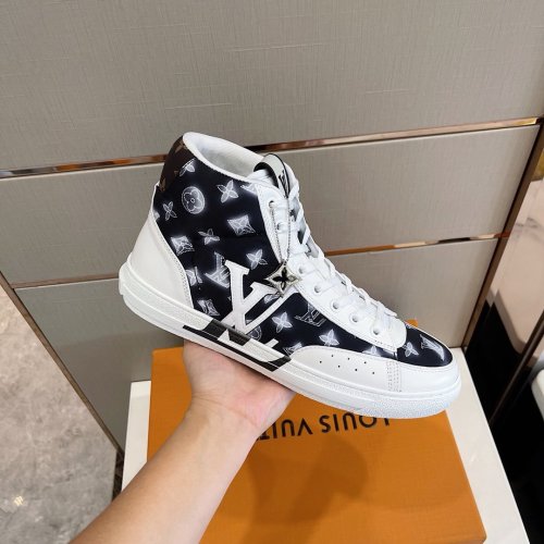 Louis Vuitton Men Shoes Fashion Sneakers Luxury Brand Mens Charlie Sneaker Casual Shoes with Original Box