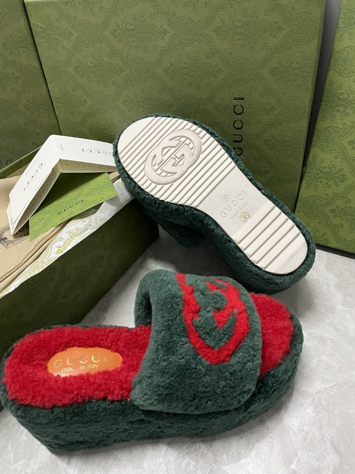 Gucci Womens Shoes Casual Loafers Design Luxury Brand Leather Princetown with Original Box