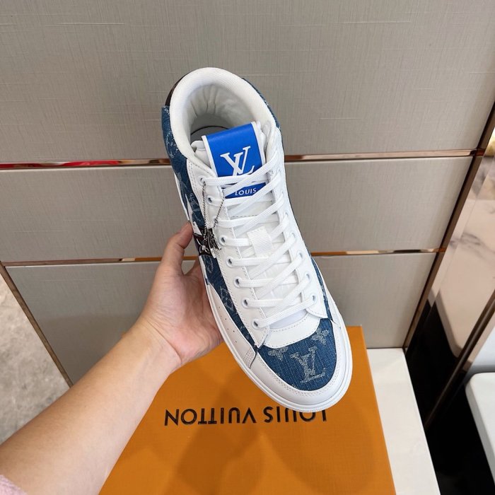 Louis Vuitton Men Shoes Fashion Sneakers Luxury Brand Mens Charlie Sneaker Casual Shoes with Original Box
