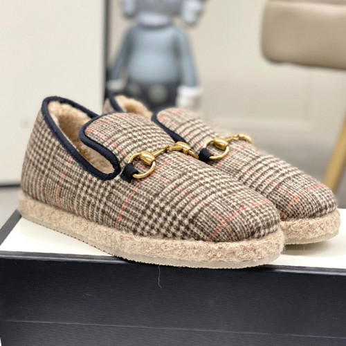 Gucci Womens Shoes Casual Loafers Design Luxury Brand Leather Princetown with Original Box
