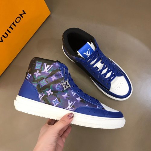 Louis Vuitton Men Shoes Fashion Sneakers Luxury Brand Mens Charlie Sneaker Casual Shoes with Original Box