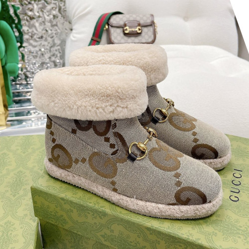 Gucci Womens Shoes Fashion Boots Luxury Brand  Womens Ankle Boots with Original Box