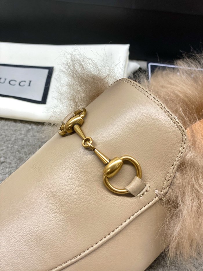 Gucci Womens Shoes Casual Loafers Design Luxury Brand Leather Princetown with Original Box