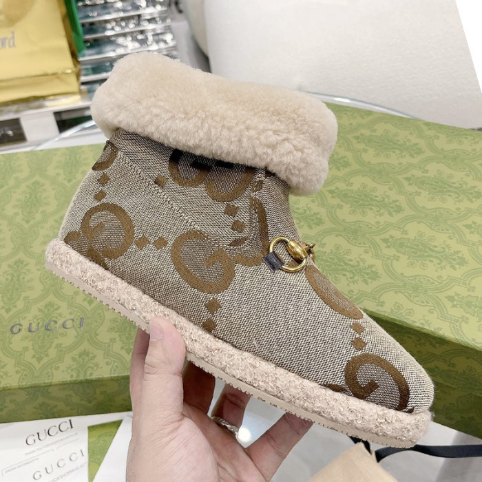 Gucci Womens Shoes Fashion Boots Luxury Brand  Womens Ankle Boots with Original Box