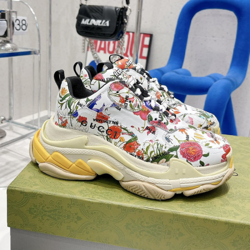 Gucci x Balenciage Womens Shoes Sneakers Luxury Brand Triple S Sneaker