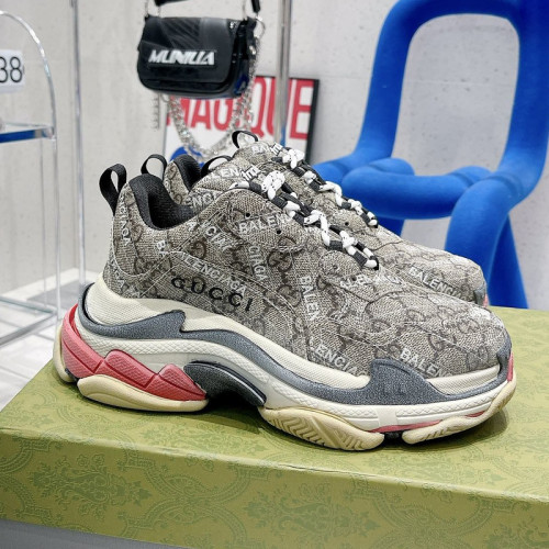 Gucci x Balenciage Womens Shoes Sneakers Luxury Brand Triple S Sneaker