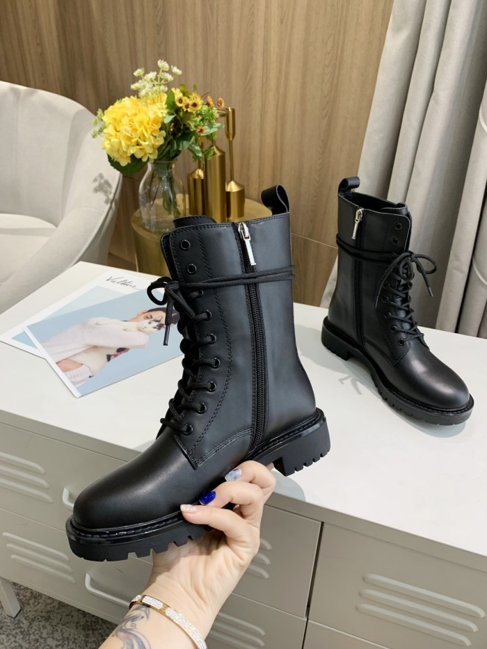 Dior Women Shoes Boots Luxury Brand Design D-Major Ankle Boots Length Fashion Type with Original Box