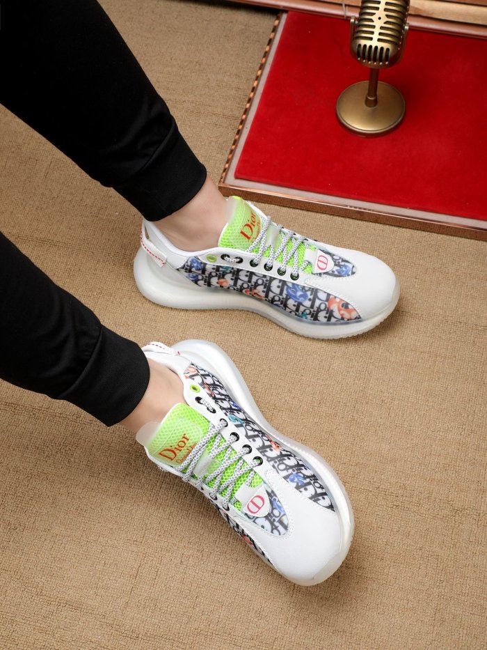 Dior Mens Shoes Sneakers Luxury Brand Breathable Design Casual Shoes for Men with Original Box