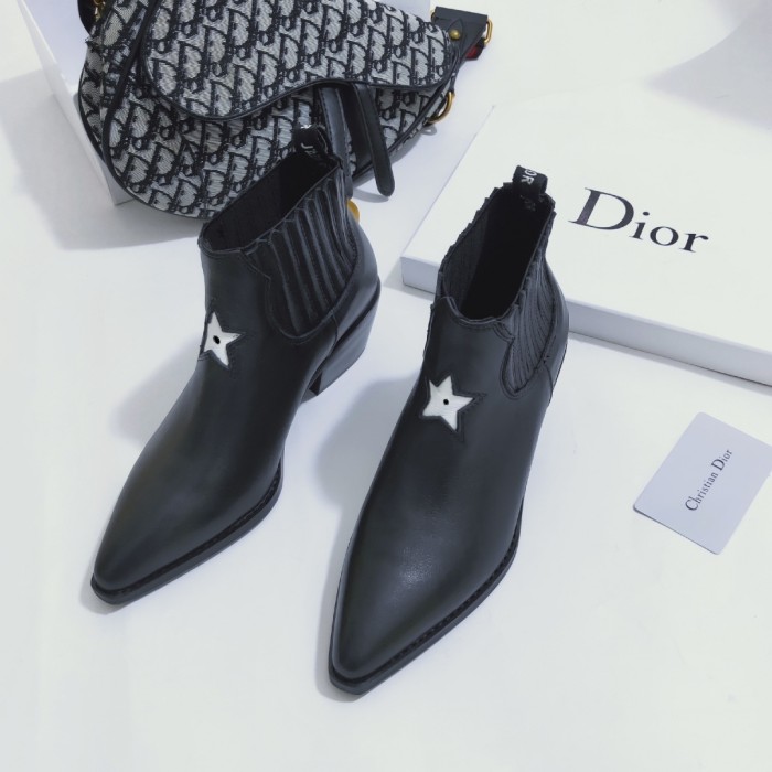 Dior Women Shoes Boots Luxury Brand Design Dior Trial Ankle Boots Length Fashion Type with Original Box