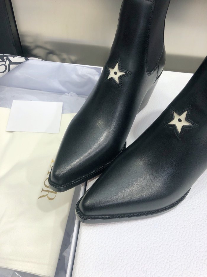 Dior Women Shoes Boots Luxury Brand Design Dior Trial Ankle Boots Length Fashion Type with Original Box