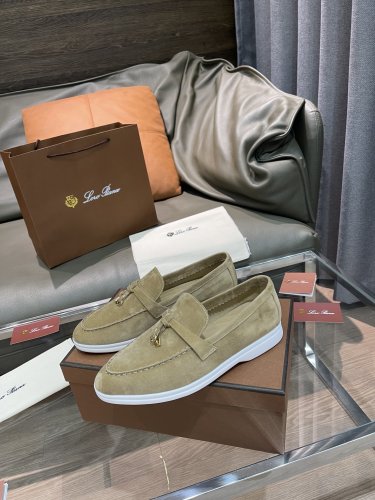 Loro Piana Womens Shoes Loafers Casual Design Luxury Brand Fashion Shoes for Women with Original Box