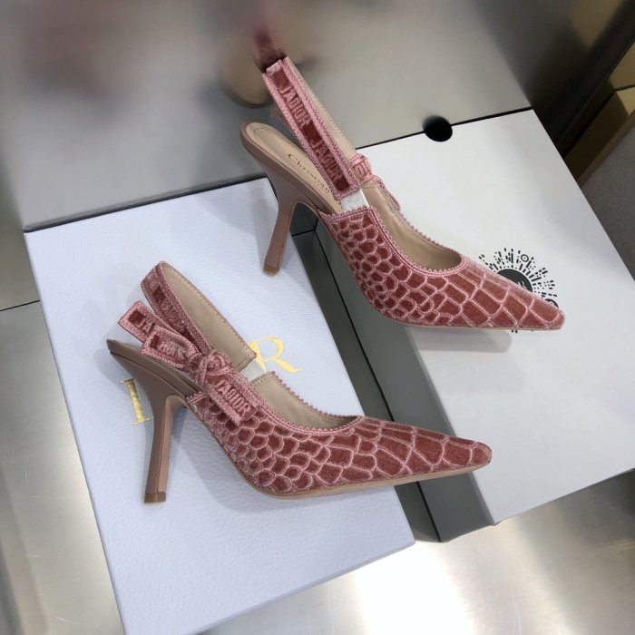 Dior Womens Shoes Sandals Fashion Pumps Luxury Brand D-Doll Quake Oblique J'ADIOR PUMP with Original Box