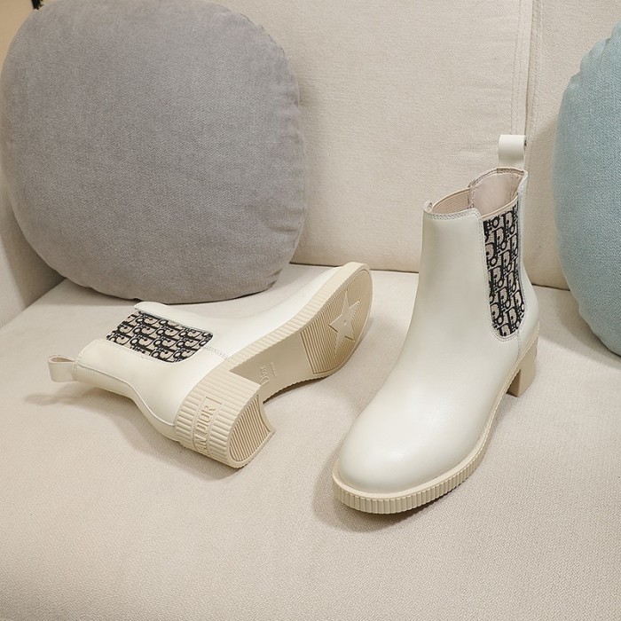 Dior Women Shoes Boots Luxury Brand Design Dior Trial Ankle Boots Length Fashion Type with Original Box