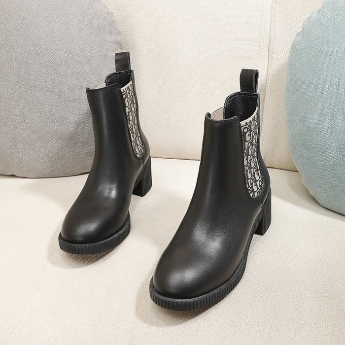 Dior Women Shoes Boots Luxury Brand Design Dior Trial Ankle Boots Length Fashion Type with Original Box