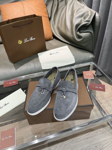 Loro Piana Womens Shoes Loafers Casual Design Luxury Brand Fashion Shoes for Women with Original Box