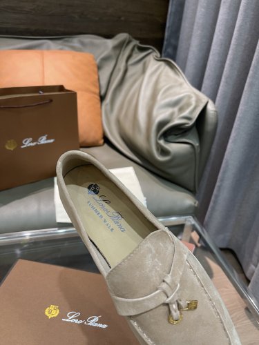 Loro Piana Womens Shoes Loafers Casual Design Luxury Brand Fashion Shoes for Women with Original Box