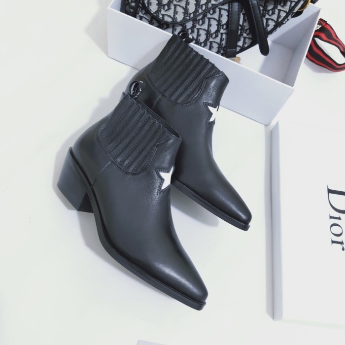 Dior Women Shoes Boots Luxury Brand Design Dior Trial Ankle Boots Length Fashion Type with Original Box