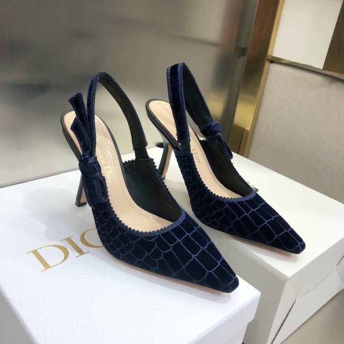 Dior Womens Shoes Sandals Fashion Pumps Luxury Brand D-Doll Quake Oblique J'ADIOR PUMP with Original Box