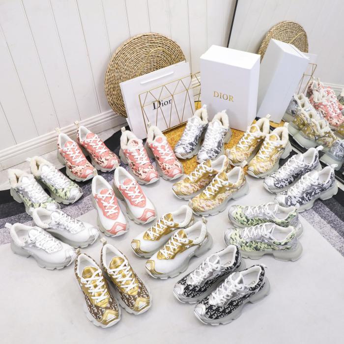 Dior Womens Shoes Sneakers Luxury Brand DIOR VIBE SNEAKER with Original Box Unisex Design Mesh and Technical Fabric