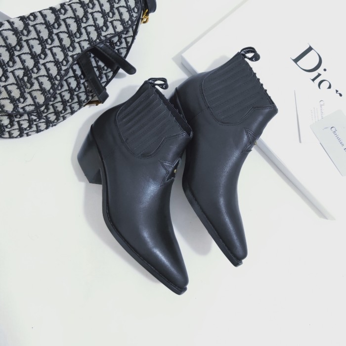 Dior Women Shoes Boots Luxury Brand Design Dior Trial Ankle Boots Length Fashion Type with Original Box