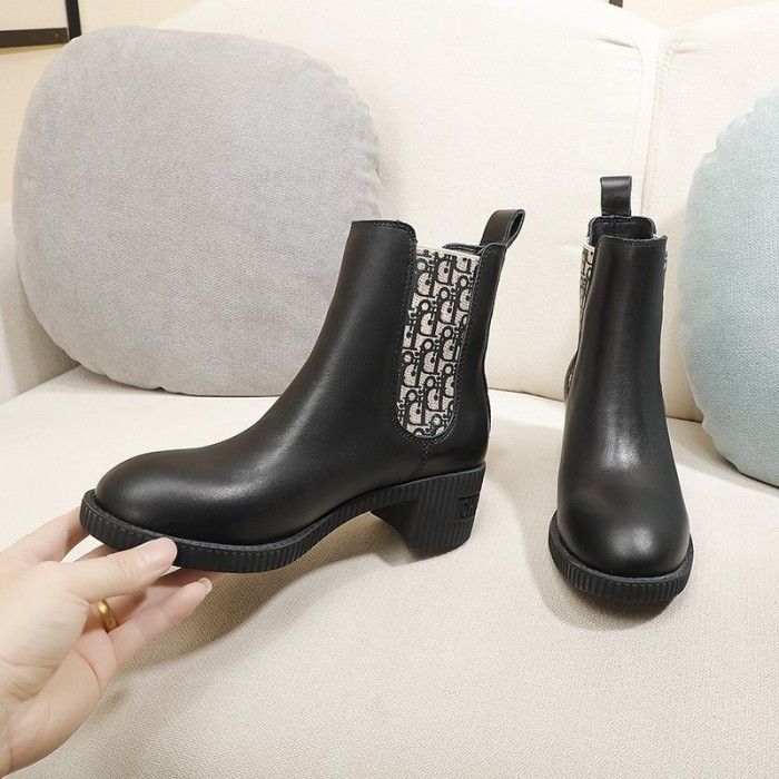 Dior Women Shoes Boots Luxury Brand Design Dior Trial Ankle Boots Length Fashion Type with Original Box