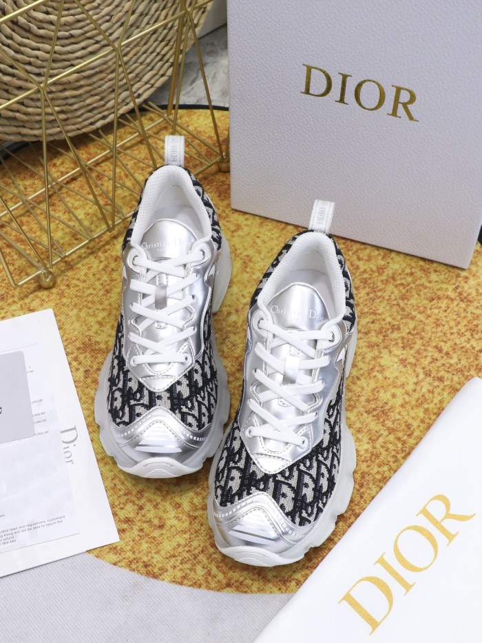 Dior Womens Shoes Sneakers Luxury Brand DIOR VIBE SNEAKER with Original Box Unisex Design Mesh and Technical Fabric