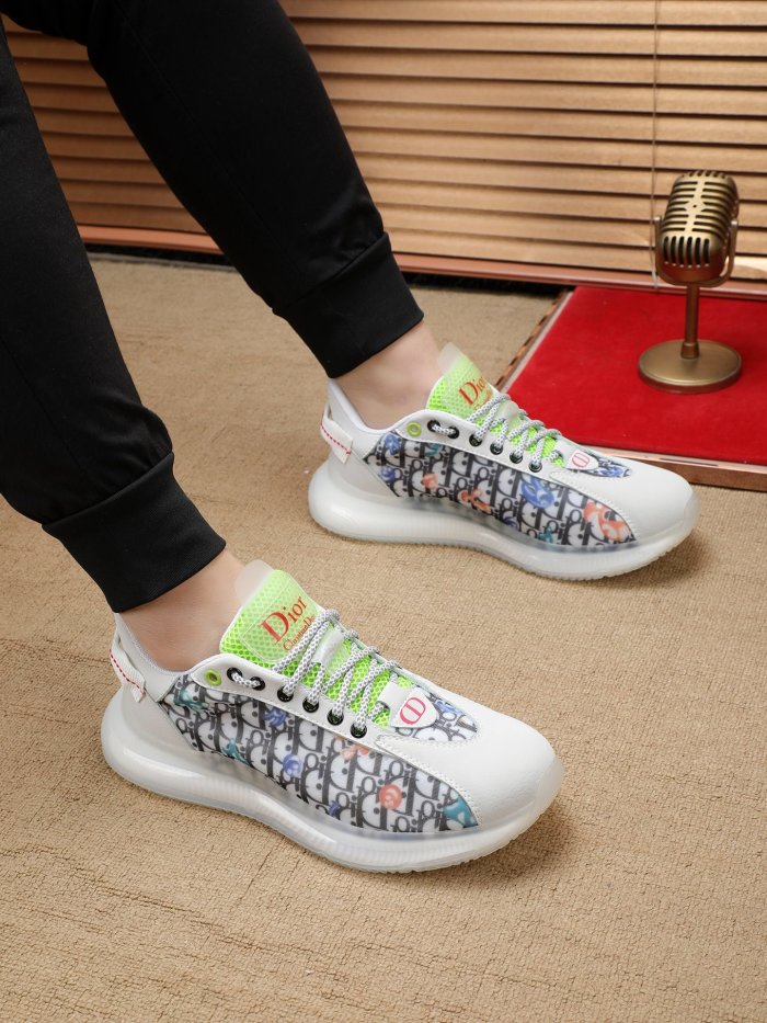 Dior Mens Shoes Sneakers Luxury Brand Breathable Design Casual Shoes for Men with Original Box