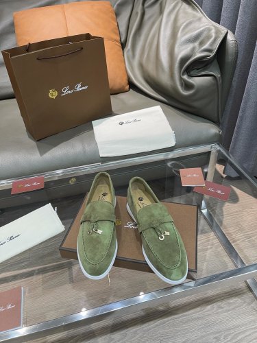 Loro Piana Womens Shoes Loafers Casual Design Luxury Brand Fashion Shoes for Women with Original Box