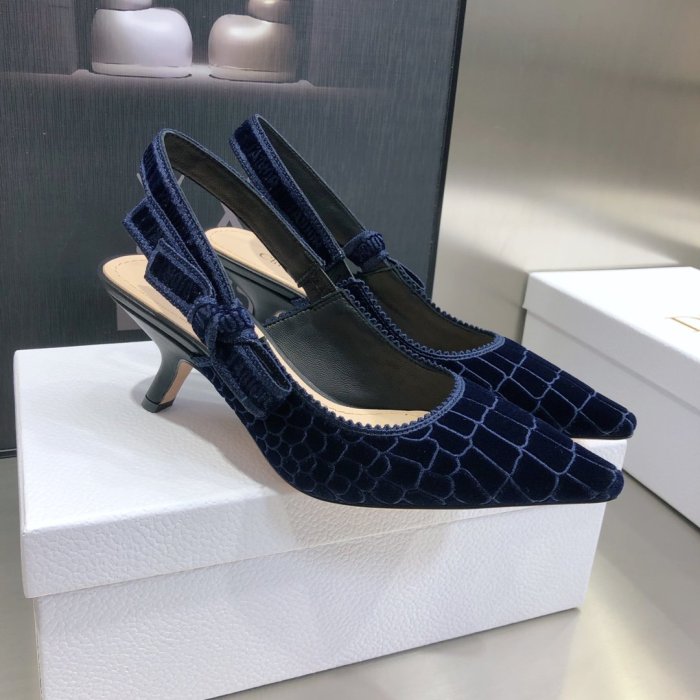 Dior Womens Shoes Sandals Fashion Pumps Luxury Brand D-Doll Quake Oblique J'ADIOR PUMP with Original Box