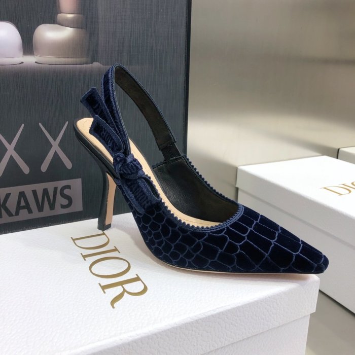Dior Womens Shoes Sandals Fashion Pumps Luxury Brand D-Doll Quake Oblique J'ADIOR PUMP with Original Box