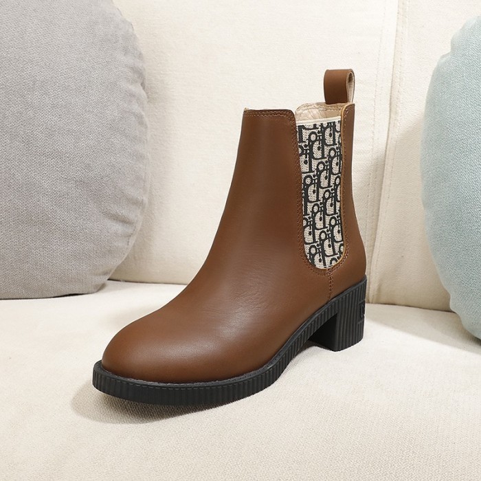 Dior Women Shoes Boots Luxury Brand Design Dior Trial Ankle Boots Length Fashion Type with Original Box