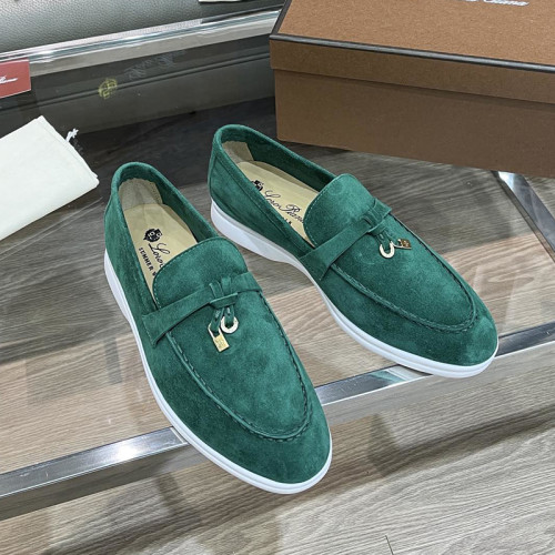 Loro Piana Womens Shoes Loafers Casual Design Luxury Brand Fashion Shoes for Women with Original Box