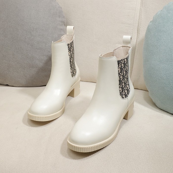 Dior Women Shoes Boots Luxury Brand Design Dior Trial Ankle Boots Length Fashion Type with Original Box