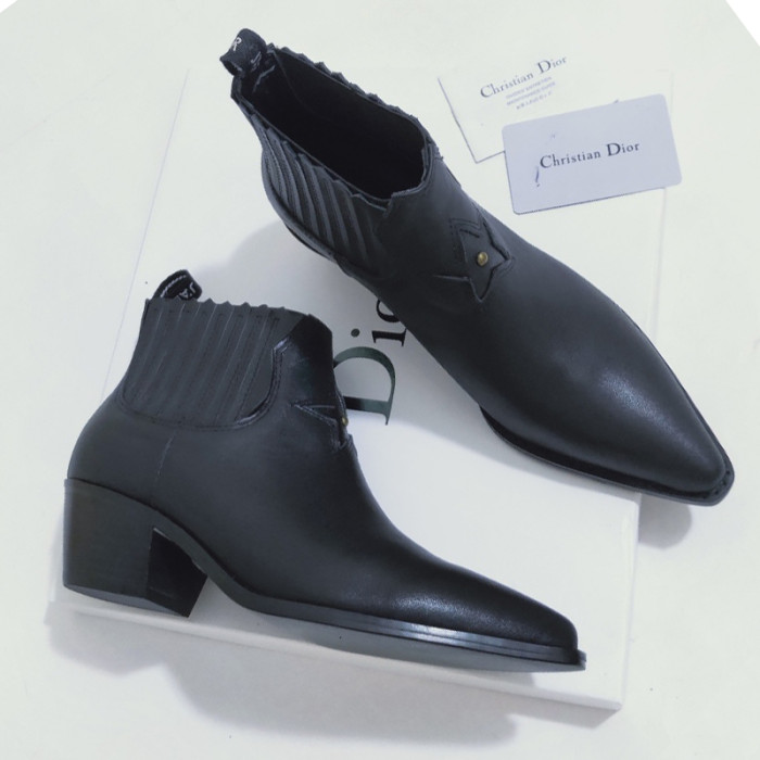 Dior Women Shoes Boots Luxury Brand Design Dior Trial Ankle Boots Length Fashion Type with Original Box