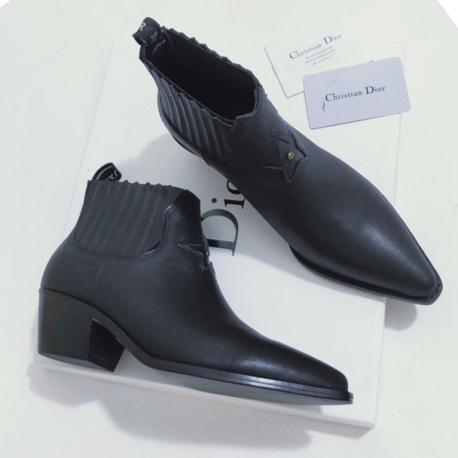 Dior Women Shoes Boots Luxury Brand Design Dior Trial Ankle Boots Length Fashion Type with Original Box