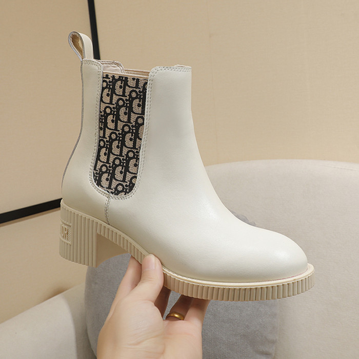 Dior Women Shoes Boots Luxury Brand Design Dior Trial Ankle Boots Length Fashion Type with Original Box