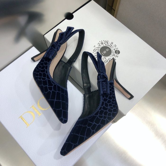 Dior Womens Shoes Sandals Fashion Pumps Luxury Brand D-Doll Quake Oblique J'ADIOR PUMP with Original Box