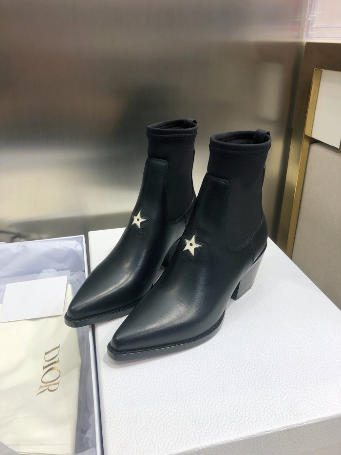 Dior Women Shoes Boots Luxury Brand Design Dior Trial Ankle Boots Length Fashion Type with Original Box