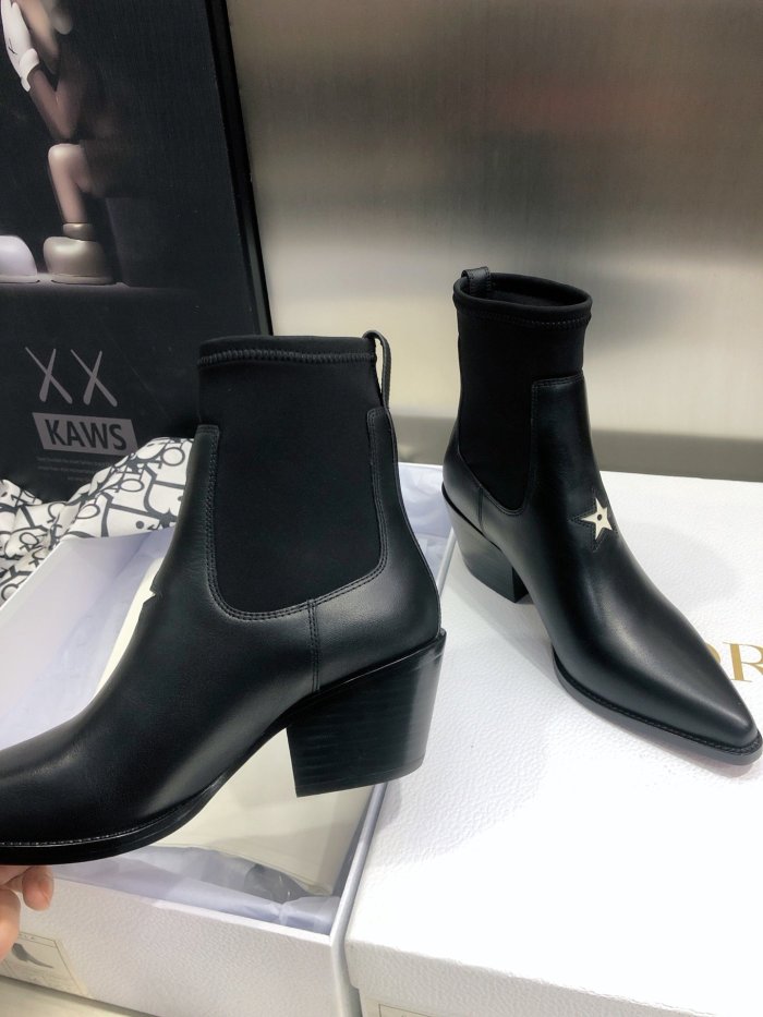 Dior Women Shoes Boots Luxury Brand Design Dior Trial Ankle Boots Length Fashion Type with Original Box