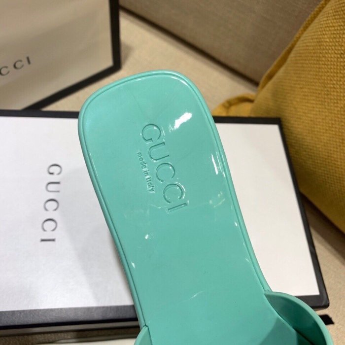 Gucci Womens Shoes Sandals Slides Slippers Luxury Brand Thick Sole 5cm Heel Design Women's GG slide sandal with Original Box