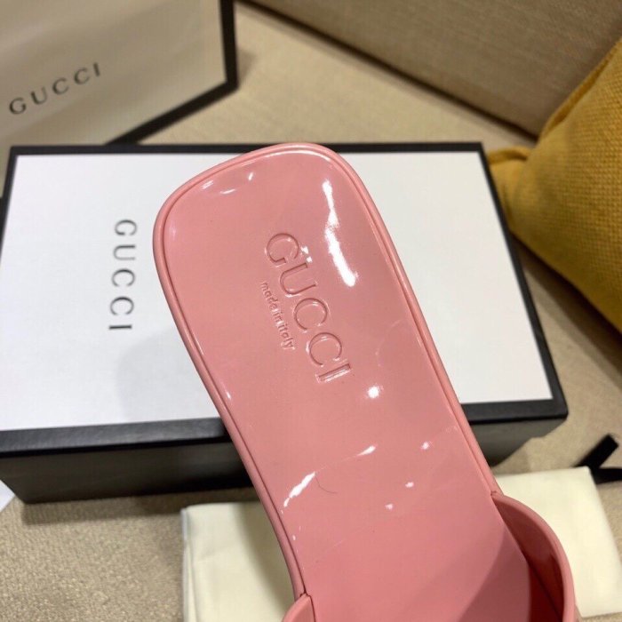 Gucci Womens Shoes Sandals Slides Slippers Luxury Brand Thick Sole 5cm Heel Design Women's GG slide sandal with Original Box