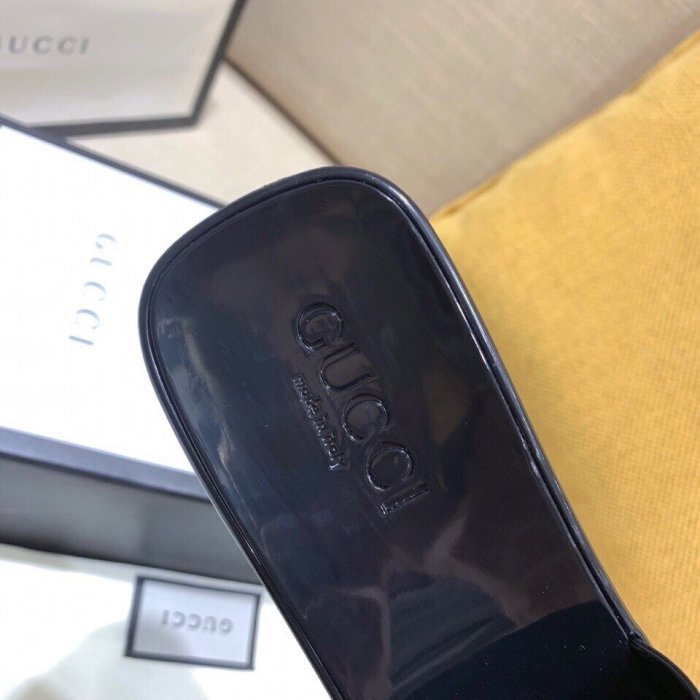 Gucci Womens Shoes Sandals Slides Slippers Luxury Brand Thick Sole 5cm Heel Design Women's GG slide sandal with Original Box