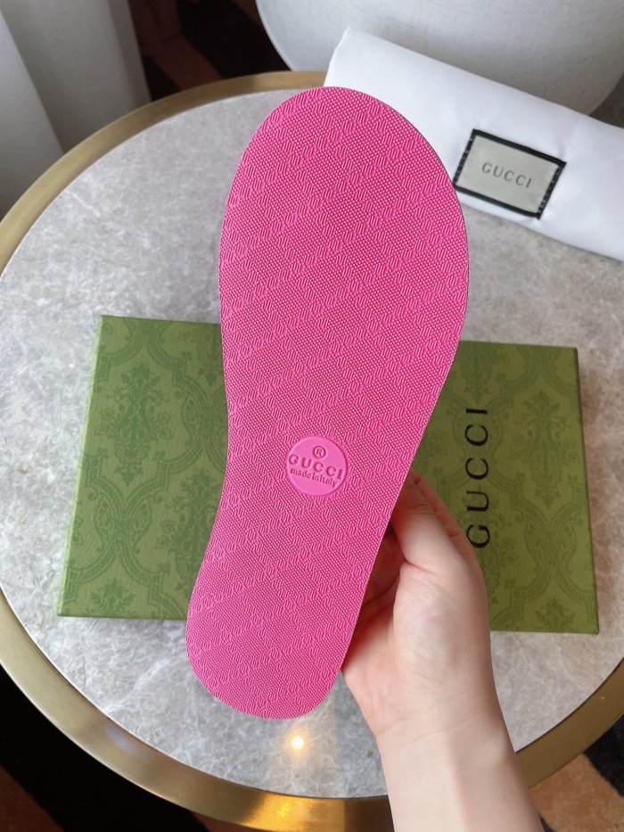 Gucci Womens Shoes Sandals Slides Slippers Luxury Brand Design Women's GG slide sandal with Original Box