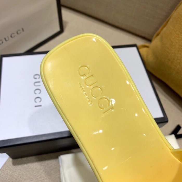 Gucci Womens Shoes Sandals Slides Slippers Luxury Brand Thick Sole 5cm Heel Design Women's GG slide sandal with Original Box