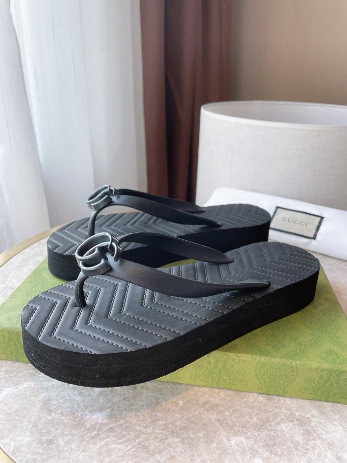 Gucci Womens Shoes Sandals Slides Slippers Luxury Brand Design Women's GG slide sandal with Original Box