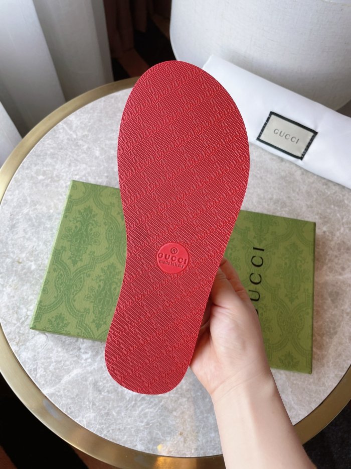 Gucci Womens Shoes Sandals Slides Slippers Luxury Brand Design Women's GG slide sandal with Original Box