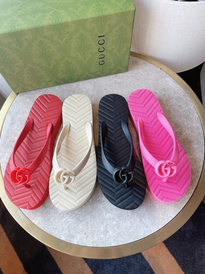 Gucci Womens Shoes Sandals Slides Slippers Luxury Brand Design Women's GG slide sandal with Original Box